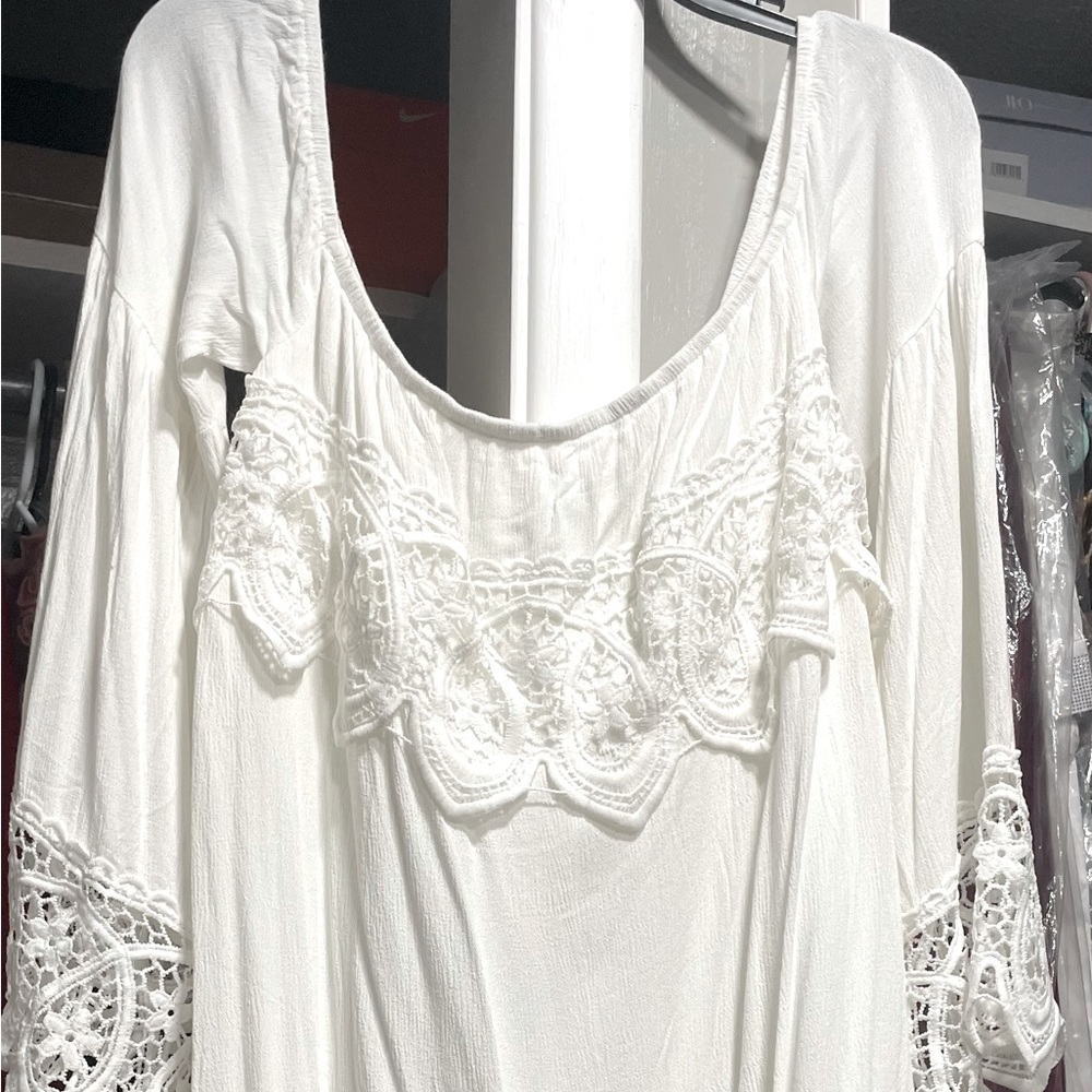 Southern Fried Chics White dress size XL